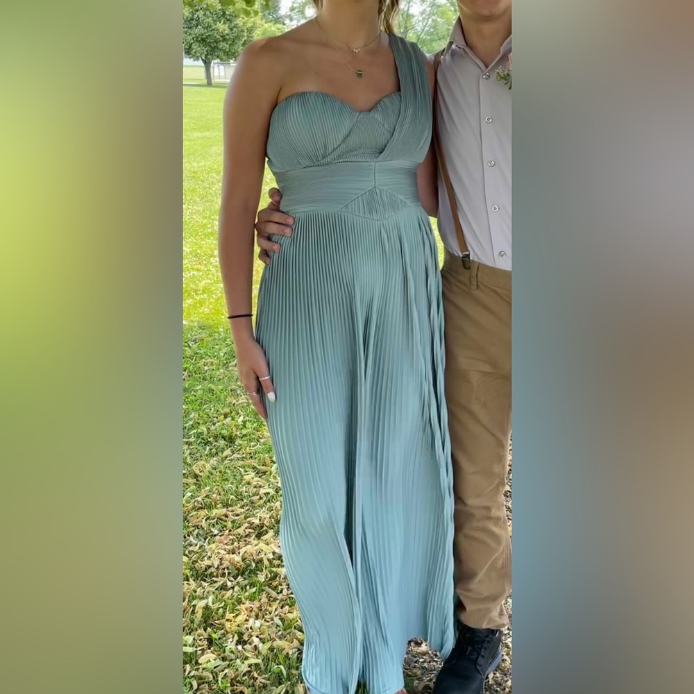 ASOS sage green bridesmaid dress. Size 4.